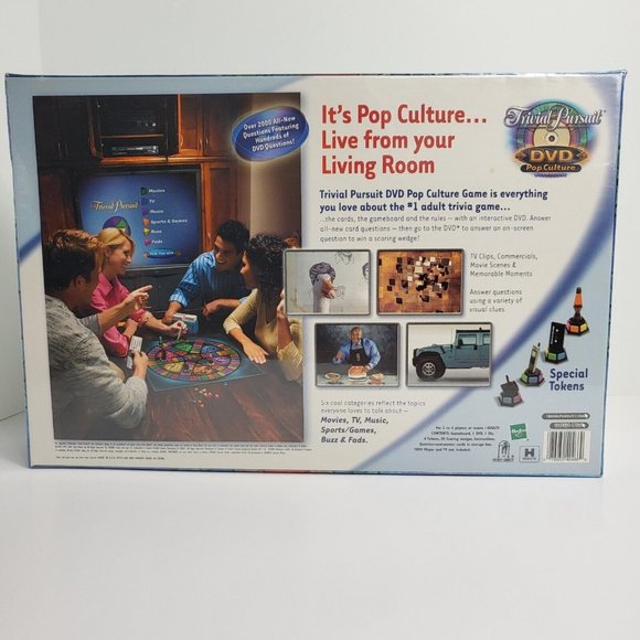 Trivial Pursuit DVD Pop Culture Board Game Parker Brothers 2003 Edition Vintage - Picture 2 of 12